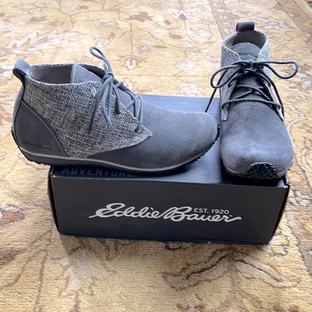 Eddie Bauer Suede and Tweed Bootie